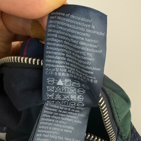 TOMMY JEANS Preppy Tartan Check Crest Logo Navy/Green Waist Bag Fanny Pack - Picture 6 of 7